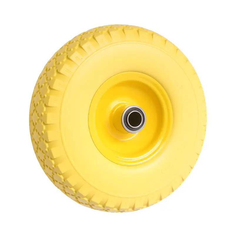 10-Inch Maintenance-Free Pu Wheel – 3.00-4, 20Mm Bore, Reinforced Steel Rim 1