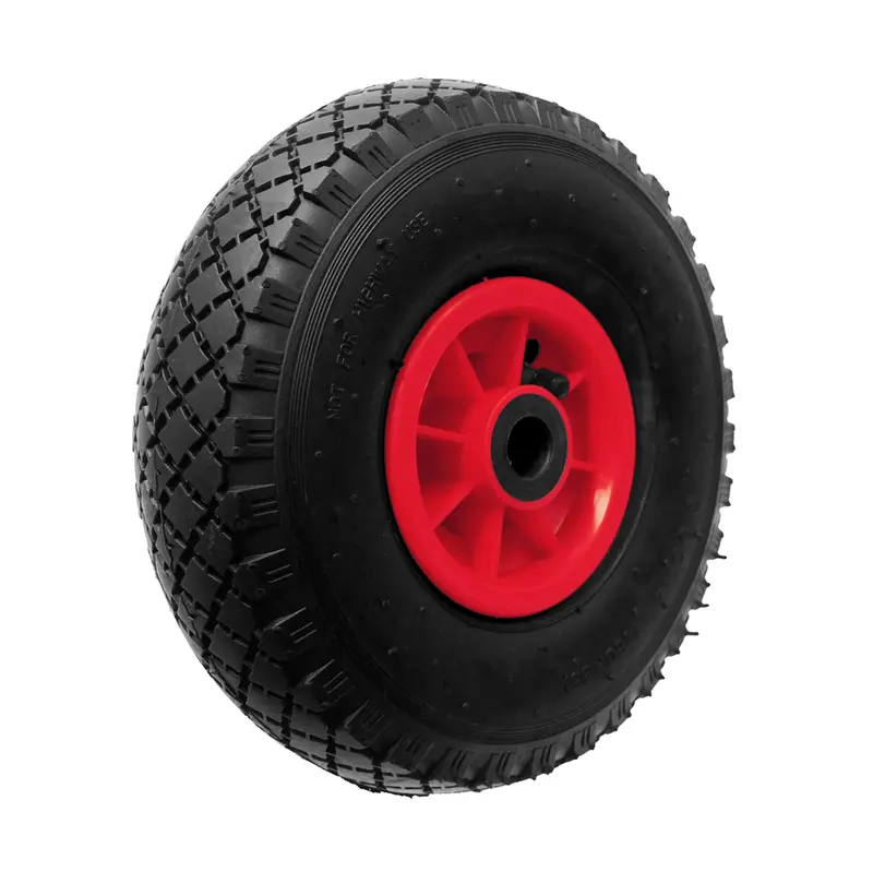 10-Inch Pneumatic Trolley Wheel – 3.00-4 (260 × 85 Mm), 20Mm Bore, Steel Rim 1