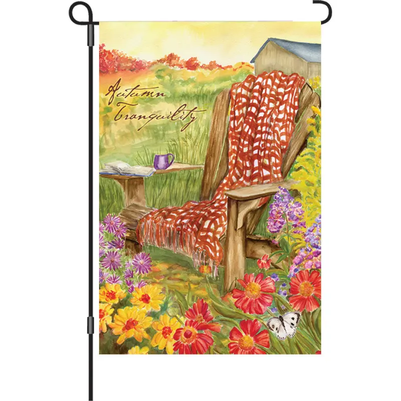 12-Inch Autumn Tranquility Garden Flag 1