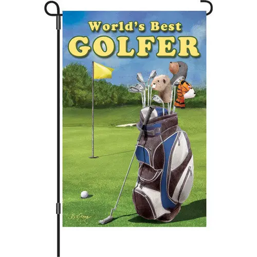 12-Inch Best Golfer Celebration Flag 1