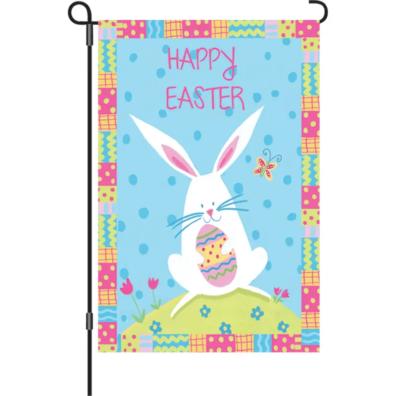 12-Inch Bunny Easter Yard Flag 1
