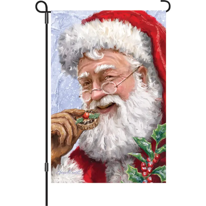 12-Inch 'Cookies For Santa' Holiday Flag 1