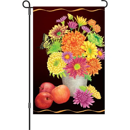 12-Inch Fall Floral Decorative Flag 1