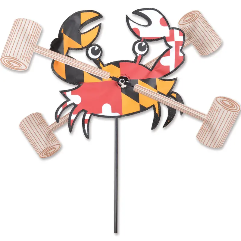 12-Inch Maryland Crab Whirligig Spinner Flag Art 1