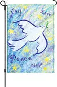 12-Inch Peace & Joy Holiday Flag 1