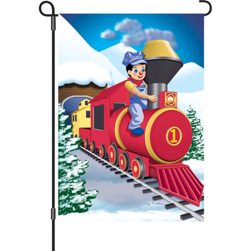 12-Inch Polar Express Themed Flag 1
