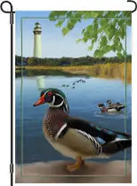 12-Inch Wood Duck Wildlife Garden Flag 1