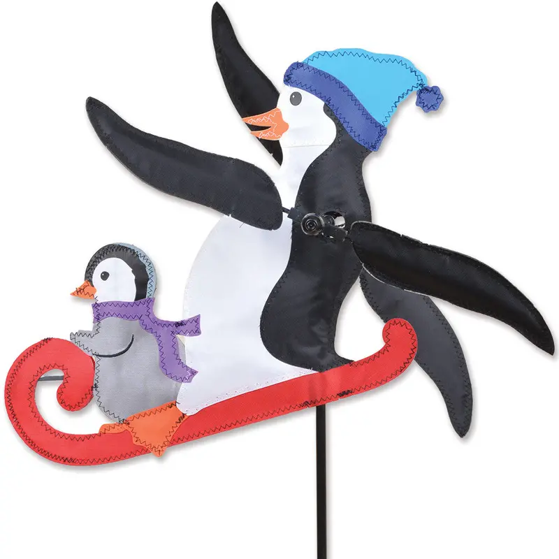 15-Inch Sledding-Themed Whirligig Spinner 1