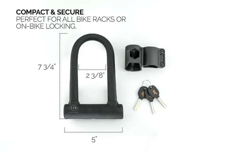 174Hudson Compact U-Lock – Lightweight Urban Security Lock 1
