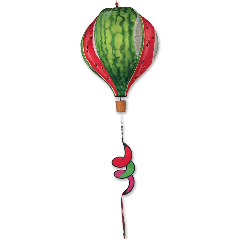 19-Inch Pop-Open Hot Air Balloon Kite – Watermelon Design 1