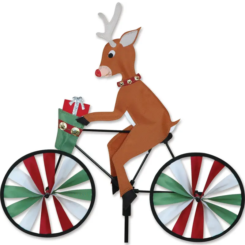 20-Inch Reindeer Bike Wheel Spinner For Outdoor Decor 1
