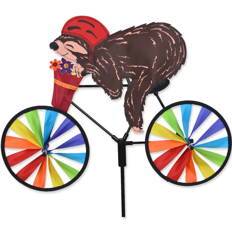 20-Inch Sloth Bike Spinner For Outdoor Decor 1