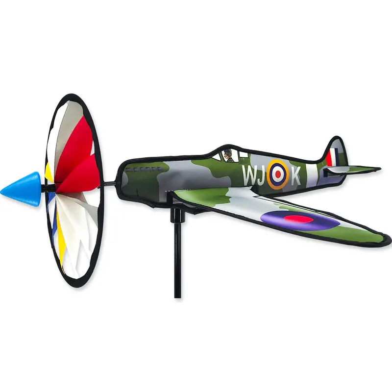 20-Inch Spitfire Aircraft Wind Spinner – Aviation-Themed Outdoor Art 1