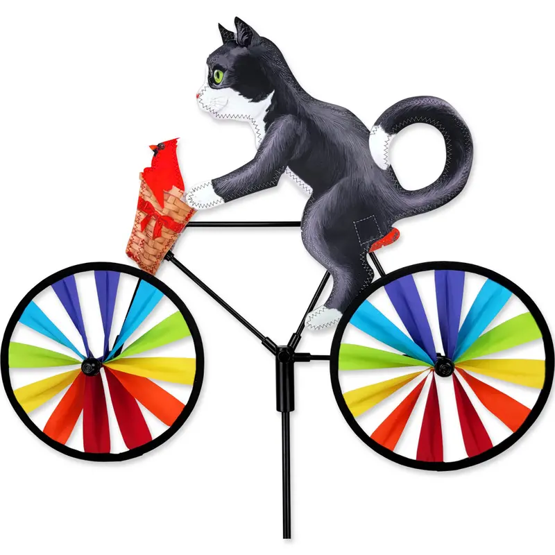 20-Inch Tuxedo Cat Bike Spinner 1