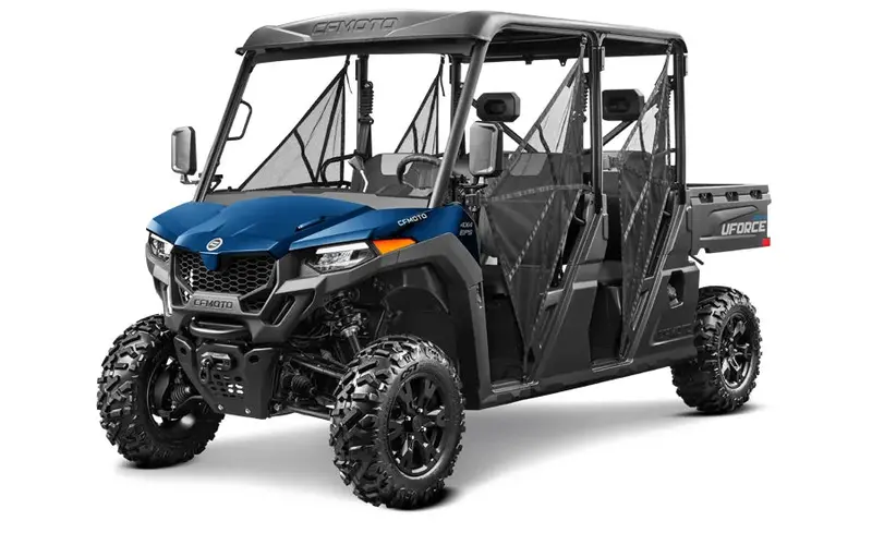 2026 Cfmoto Uforce 800 Blue Crew Cab Side By Side 1