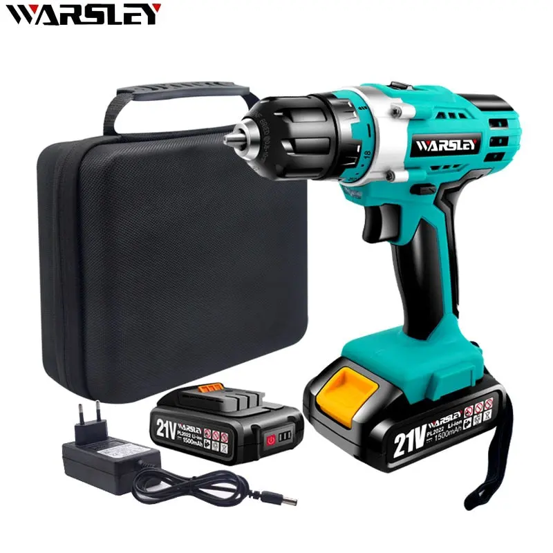 21V Professional Cordless Screwdriver – Adjustable Torque Electric Drill With Long-Lasting Lithium Battery 1