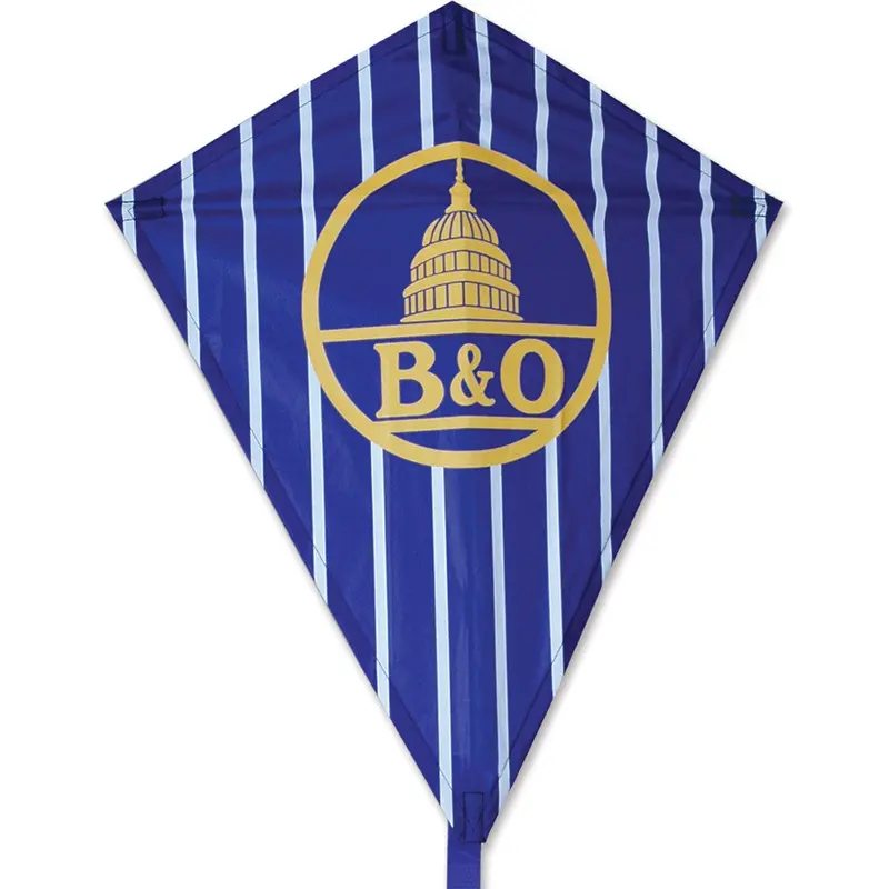 25-Inch B&O Logo Diamond Kite – Vintage Railroad Tribute 1