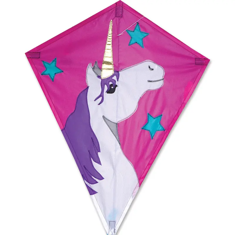 25-Inch Lucky Unicorn Diamond Kite – Playful Mini Kite 1