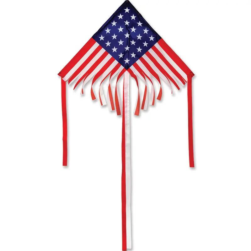 28-Inch Fringed Delta Kite With Patriotic Theme 1