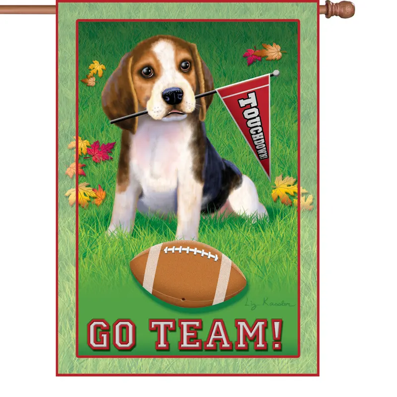 28-Inch Go Team Sports Spirit Garden Flag 1