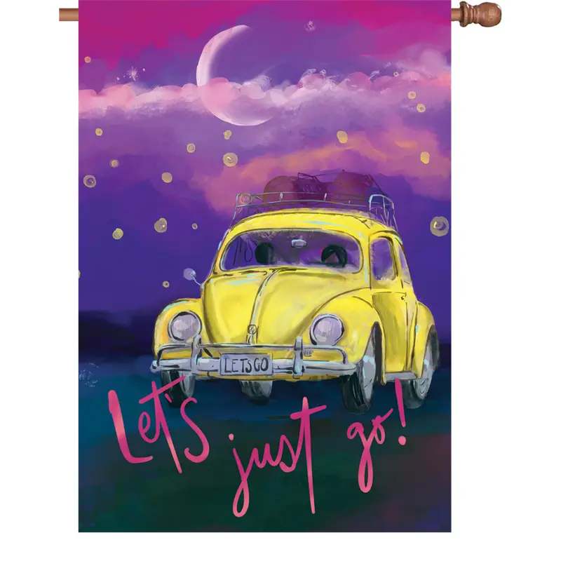 28-Inch 'Let'S Just Go' Garden Flag 1