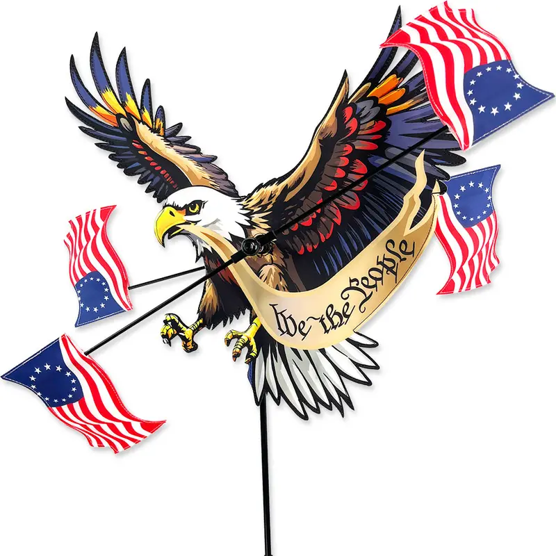28-Inch Whirligig Spinner Featuring Patriotic Eagle Artwork 1