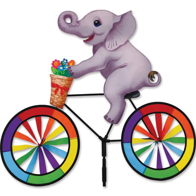 30-Inch Baby Elephant Bike Spinner – Playful Motion Decor 1