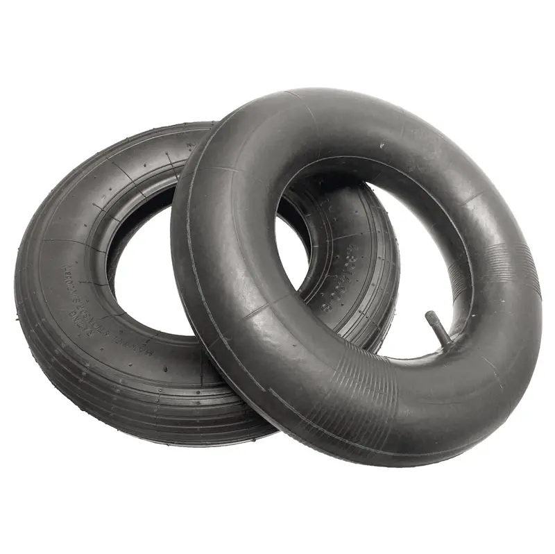 4.80/4.00-8 Wheelbarrow Tyre With Integrated Inner Tube & Straight Valve 1