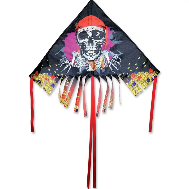 42-Inch Fringed Delta Kite – Pirate Theme 1