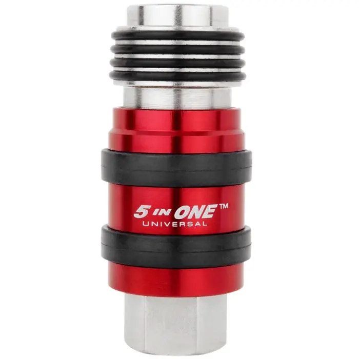 5-In-1 Universal Safety Exhaust Quick-Connect Coupler – 3/8" Female Npt 1