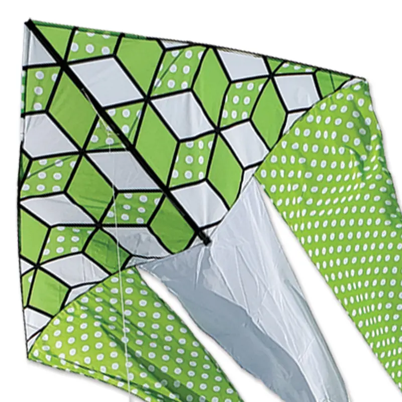 6.5-Foot Green Flo-Tail Delta Kite For Beginners 1