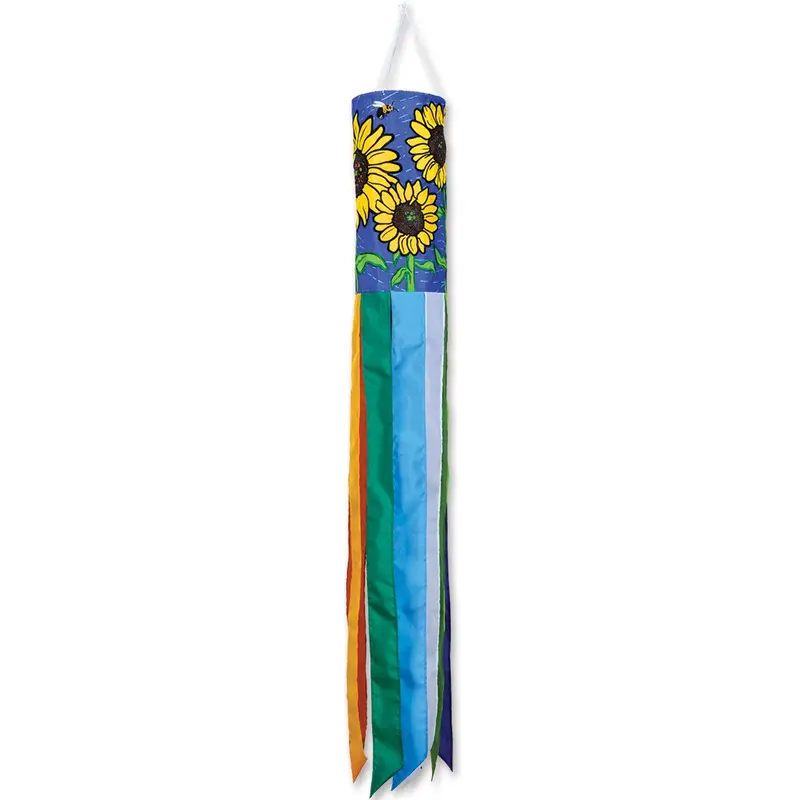 60-Inch Bees And Sunflower Embroidered Windsock 1