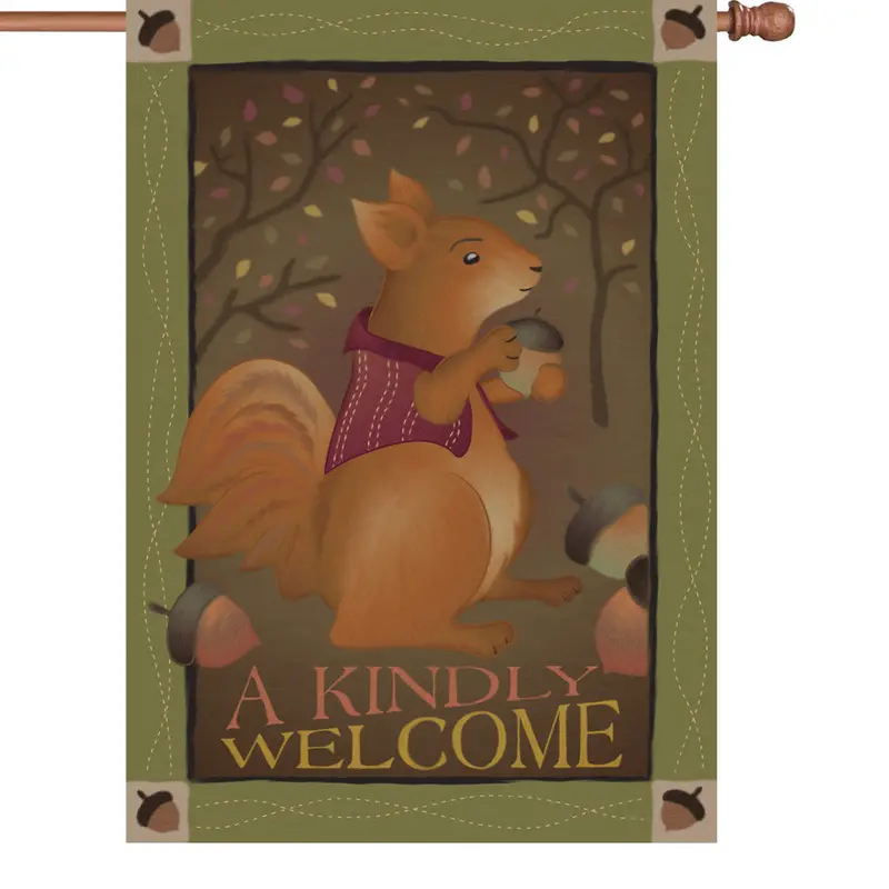 A Kindly Welcome Entryway Flag – 28-Inch Warm Greeting Yard Sign 1