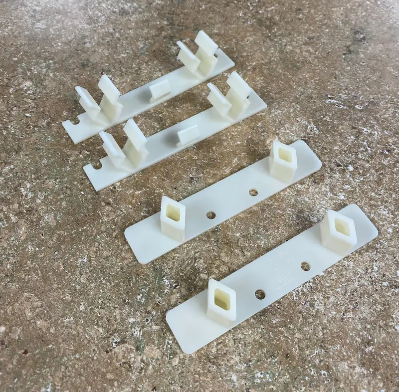 Adjustable False-Front Cabinet Clip Set – Includes Male/Female Pairs & Mounting Screws 1