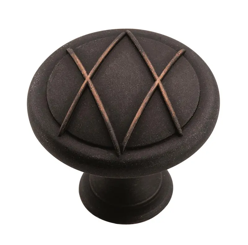 Amerock Lattice Knob – Geometric Patterned Cabinet Hardware 1