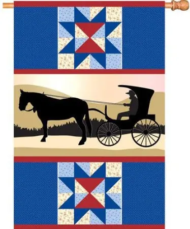 Amish Country Themed Flag – 28-Inch Heritage-Inspired Outdoor Banner 1