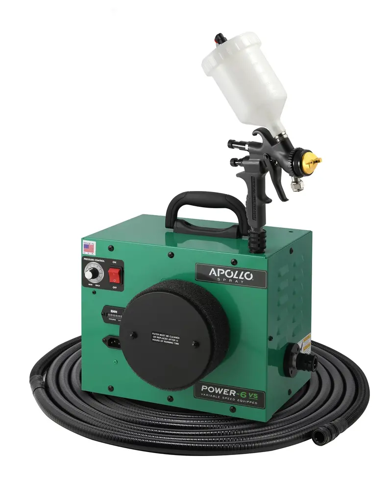 Apollo Power-6 Vs Turbine Spray System With Atomizer® 7700 Hvlp Gun 7