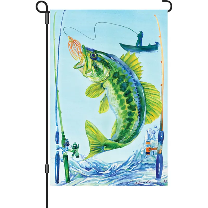 Bass Fishing 12-Inch Outdoor Flag For Anglers And Enthusiasts 1