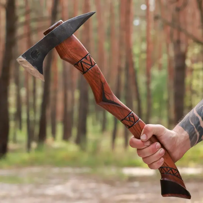 Black Hawk Tomahawk – Handmade Tactical Axe With Balanced Weight & Grip 1