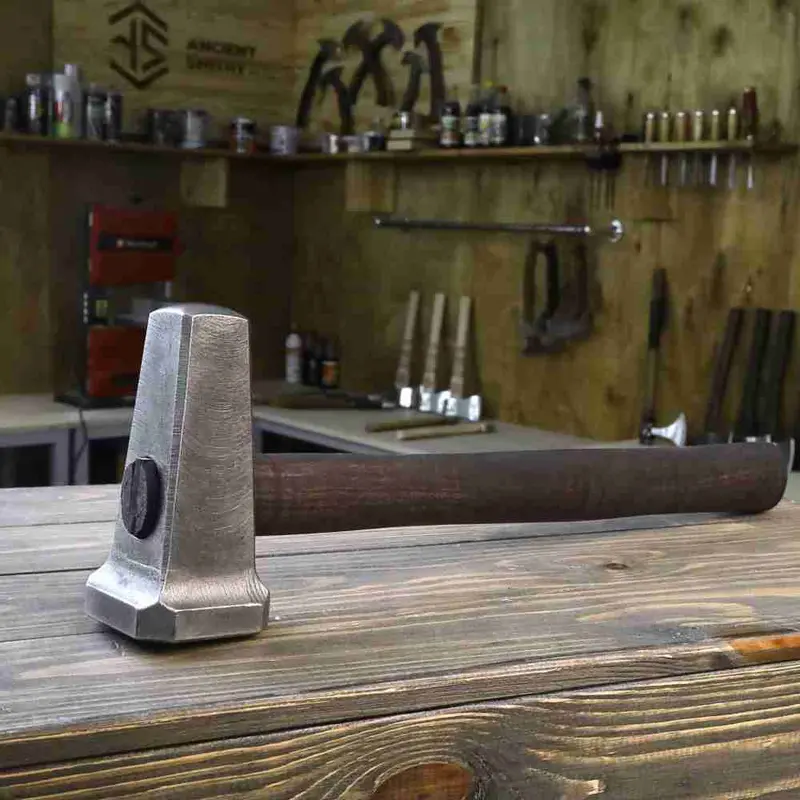 Blacksmith Flatter Hammer – 2.5 Lb Smooth-Surface Finishing Tool 1