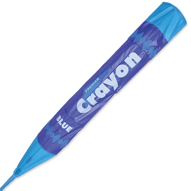 Blue Crayon-Styled Kite – Playful Outdoor Toy 1