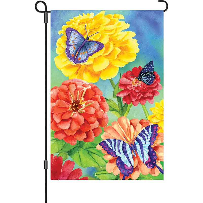 Butterfly Garden 12-Inch Nature Decor Flag For Backyard Or Patio 1
