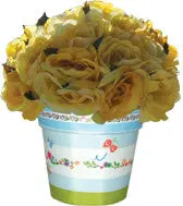 Butterfly-Print Flower Pot Cover 1