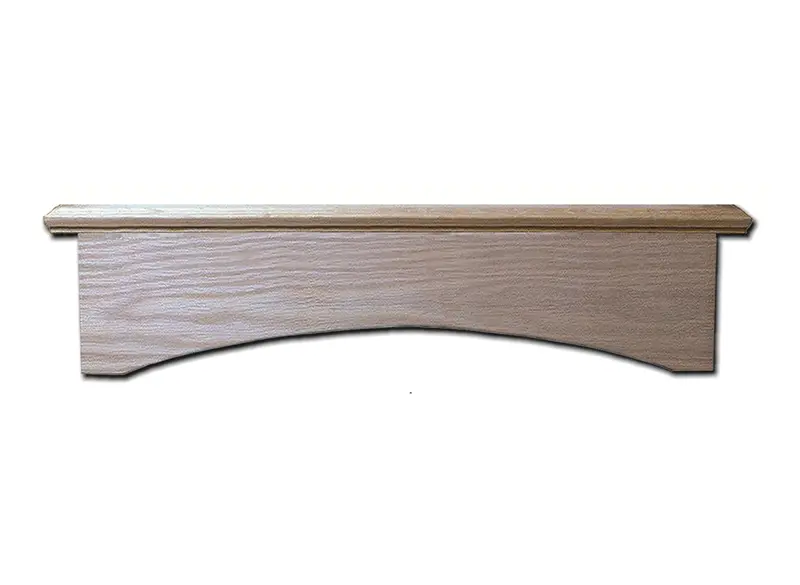 Castlewood Arched Plain Valance Wooden Range Hood Base 1