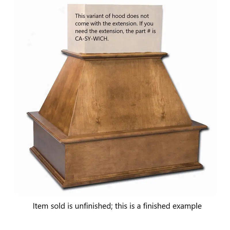 Castlewood Standard Island Chimney Range Hood – No Extension 1