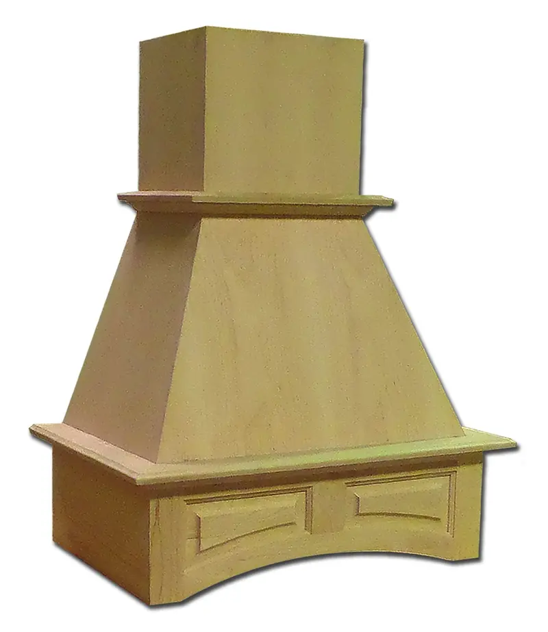 Castlewood Sy-Wchap Chimney Hood With Arched Raised-Panel Valance 1