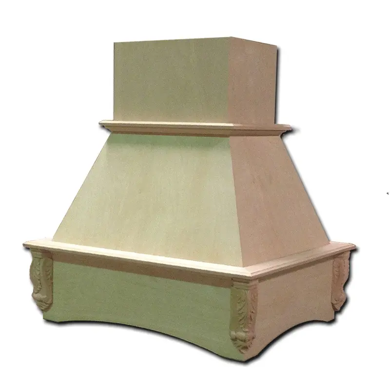 Castlewood Sy-Wichac Island Chimney Hood – Acanthus Carved Style 1