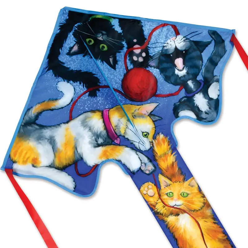 Cats Large Easy Flyer Kite – Generous Size With Feline Charm 1