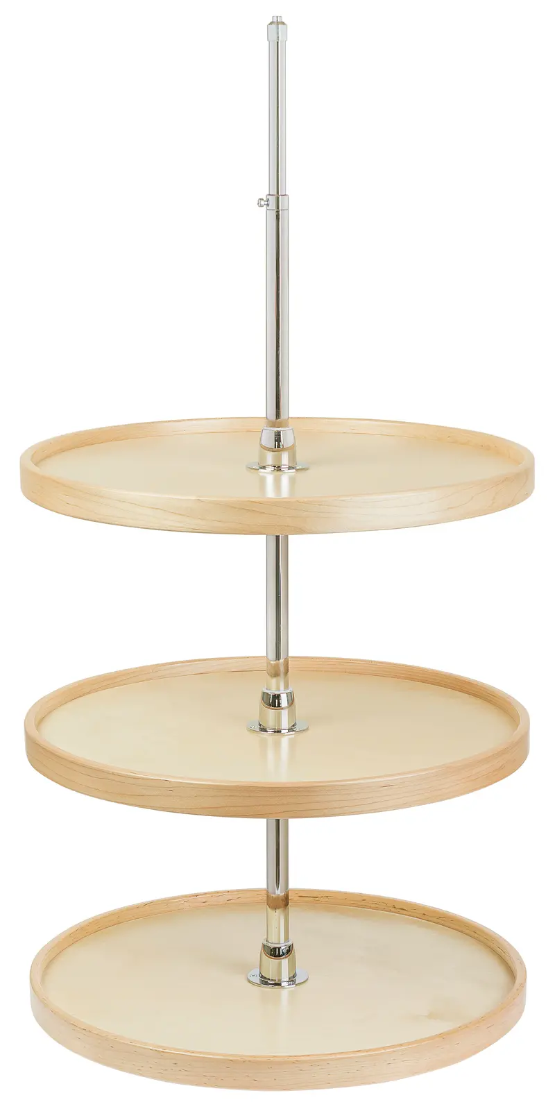 Century Components Contender Series – 3-Pack Full-Round Wall-Mounted Lazy Susan Shelves (Rod-Compatible) 1