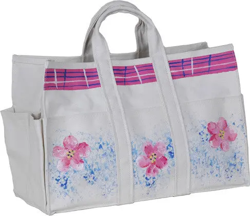 Cherry-Themed Canvas Tote Bag And Gloves Set 1